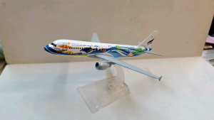 Bangkok Air A320 Diecast Airplane Toys Model with Stand for Display Souvenirs 6 Inches - Classic & Novelty Toy