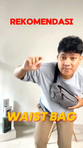 Waistbag Pria | Tas Slempang Pinggang | Slingbag Dada | Tas Kecil Harian Multifungsi