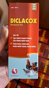 Diclacox 3% 100ml khắc tinh bệnh cầu trùng trên gia cầm( thế hệ mới)