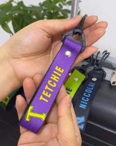 MONOGRAM Personalized Luggage tag Bright colors Monogrammed letters Attached to suitcase handle or backpack