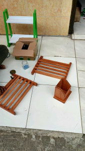 TEMPAT PISAU GANTUNG KAYU/RAK GANTUNG PISAU KAYU+GANTUNGAN