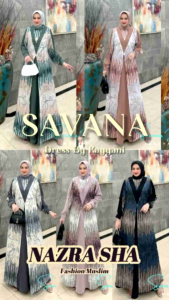 (9) KAYANI SAVANA DRESS Baju Dress Abaya wanita Muslimah Savana Dress By Kayyani. Nazra Sha