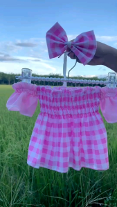 เด็กๆ ชุด 9 กิโลพร้อม โบว์คาดผม เรียบเนียน ชุดเด็กแรกเกิด