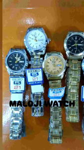 Jam Tangan Seiko Wanita Rantai Stainless Tanggal Hari Aktif Free batre Maloji Watch