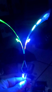 kitiran terbang lampu 3 lampu ditengah motif stiker