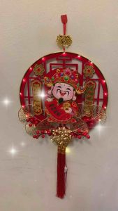 [TẾT 2024] 1 Cặp Dải Treo Thần Tài Tặng 2 Đèn Led 2m Lắc Đầu Gọi Tài Lộc Tài Lộc - Đồ Trang Trí Thần Tài 2024