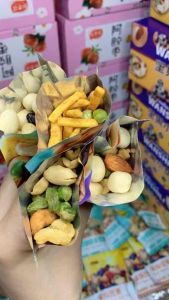 (Sỉ) 1kg 30gói Hạt mix nội địa trung 4 màu Hạt ngũ cốc sấy khô tẩm vị nội địa trung