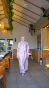 DYN - Poshie Dress DYN CLOTHINGLINE Gamis Premium Motif Printing DYN SIGNATURE