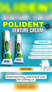 POLIDENT ADHESIVE DENTURE CREAM 8.5grams (Single Order)