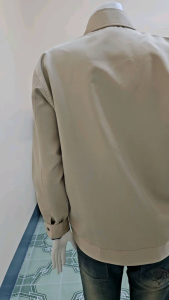 เสื้อแจ็คเก็ตกึ่งทางการสีครีม ไซส์XL