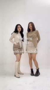 ZIA KNIT Top | Audrey top - Atasan Knit Wanita - Korean Top - Baju Knit Wanita Lengan Panjang