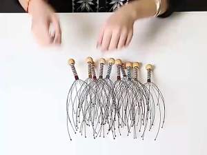 Stainless Steel Octopus Head Massager Tool Stress Care Head Relax Massage Tools Skin Care Claw Massager