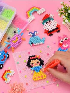 水雾神奇魔法珠 (15色3200粒) Magic Water Mist Beads  神奇的水雾魔法珠😍，喷点水就能粘起来，培养孩子专注力，手部精细动作，孩子一玩就是一下午#手工diy #水雾魔法珠 #提升专注力#