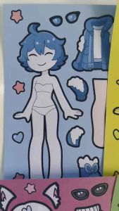 Set 8 sticker các Sprunki hoá thành các cô gái xinh đẹp