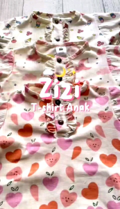 Zizi T-Shirt Rib Knit Motif Lucu Anak Perempuan