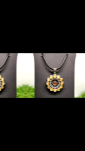 Golden Rutilated Wheel of fourtune Pendant. Code:18105