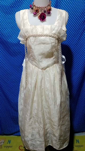 OL MIDI DRESS (OVERALL)PUTIH BW (FASHION) 347