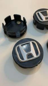 Tutup Dop Velg Honda Silver Hitam 5.5cm isi 4pcs untuk Mobilio Jazz & Brio