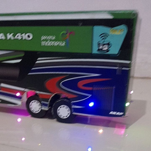 Bus Telolet Dobeldeker AKDP full lampu dan musik telolet jumbo Telolet Om