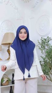 CLARISSA HIJAB VALERI JILBAB PAYET VOAL PREMIUM TERBARU SEGIEMPAT TASSEL TERHITS