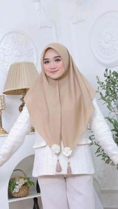JILBAB CLARISSA TERBARU CAMILA SEGI EMPAT VOAL PREMIUM