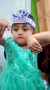 Topi ultah custom isi 45 pcs+desain foto anak (Request desain via chat) Topi pesta/atopi ulang tahun anak/Topi ultah karakter