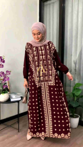 Kaftan Motif Nabawi Rayon Tebal Jumbo Ld 180 cm