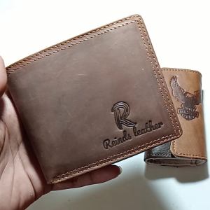 Dompet pria berbahan kulit sapi gratis gantungan kunci mobil berlogo harley