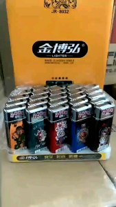 Bật Lửa Hộp Quẹt Khò Tia Xanh JR-8032 Vỏ Kim Loại Chống Gió Cực Tốt