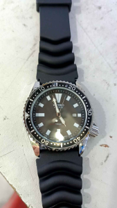 Jam Tangan SAIKO DRIVER PEPSI Tgl Aktif Tali Rubber Pria Diameter 42 mm
