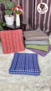 เบาะรองนั่งนุ่นแท้ ก.38xย.38cm. ลายสก๊อตมินิมอล