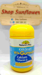 Kẹo gum bổ sung canxi giúp tăng chiều cao cho bé Vita Gummies Calcium Vitamin D 60 viên của Úc