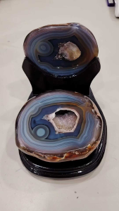 Natural Finest Brazil Agate Crystal Jewelry Box Ornament PACJ04 #AgateCrystal