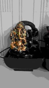 พระพิฆเนศน้ำล้น ขนาดกระทัดรัด (พร้อมส่งที่ไทย)