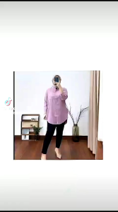 KEMEJA V NECK RAYON TUWIL PREMIUM TERBARU 2024