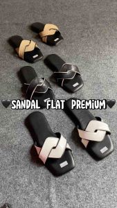 Sandal Selop Wanita Full Busa Empuk Double SIlang Kekinian Trendy Sendal Wanita Terbaru Termurah