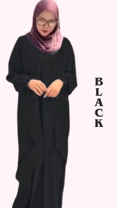 NAURA JUBAH IRONLESS KAIN CEY KAIN SEJUK DAN PAKAI SALESA