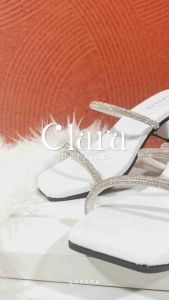 Sandal Wanita LAPEPA CLARA Sendal High Heels Tinggi Sedang 4cm Hak Tahu Heel Blink Pesta Kondangan