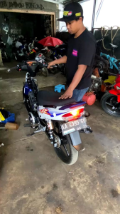 KNALPOT FIZ R FORCE ONE STANDAR RACING TAMENG SUARA SUPER GARING