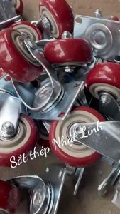 Combo 4 bánh xe mận nhựa phi 7-10-12