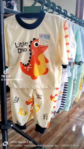 Obral!!! 6 stel baju bayi umur 0-18 bln motif Random seri cewe dan seri Cowo