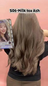 ซื้อ 1แถม1 ครีมเปลี่ยนสีผม SHIMOLI S06-Milk Tea Ash สีชานม