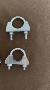 ยูโบลท์+ประกับ ยี่ห้อ SRUB (U-BOLT CLAMP) ยูโบลท์ประกับเหล็กชุบซิงค์ขาว ยูแคลมป์ แคล้มรัดท่อ