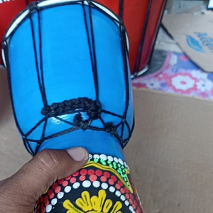 Gendang mainan anak kendang jimbe ukuran 15 cm mainan anak motif painting mainan anak edukasi hiasan souvenir termurah