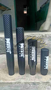 Tuas Tongkat Shift Gear Knob Manual Persneling Mobil/Truck Universal Stainless Steel Mugen Carbon