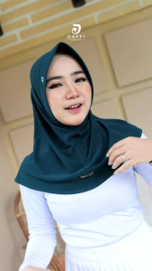 Lisya Sport Daffi Hijab Olahraga Premium Jersey High Twist Parfume Bergo Kerudung Jilbab Instan Berkualitas Antem Mini Pad Lancip Best Seller
