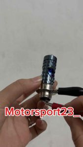 Lampu Depan H6 Senja Biru Merah H6 Keramik Lampu Utama Motor Bebek Matic H6 Laser Cahaya High Low Plus Senja Merah Biru AC DC