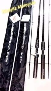 SKYGITZ MALAYSIA Fishgang XC-5 Randuk Single Hand fast Action X-Cross carbon fiber handle Rod