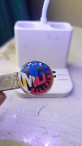 Brooch pin/ badge pin/ collar pin 20mm 25mm30mm gold customized print and coat processed