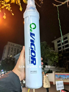 Bình oxy mini cầm tay O2 Vigor 14 lít cung cấp oxy khẩn cấp